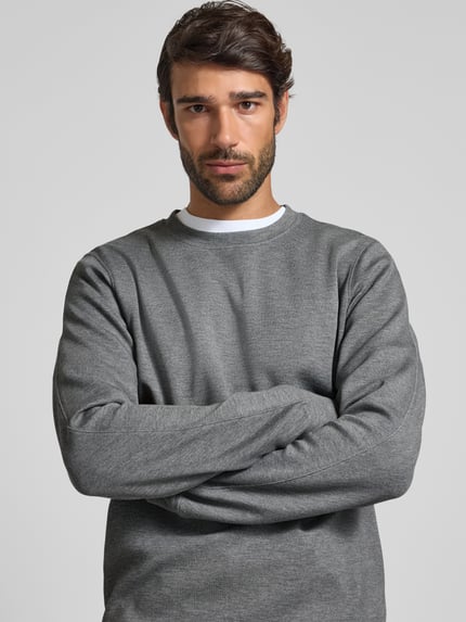 Matinique Bluza z detalem z logo model ‘harry’ Jasnoszary melanż 3