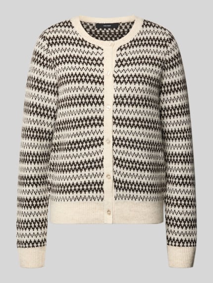 VERO MODA Cardigan mit durchgehender Knopfleiste Ecru 1