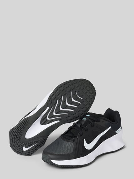 Produktfoto, Sneaker mit Logo-Print Modell 'City' von Nike in schwarz und weiß, logoprint, afgeronde pasvorm, vetersluiting, hakhoogte maat 10: 5 cm, schachthoogte maat 10: 5 cm, schachtbreedte maat 10: 6 cm, heren sneakers