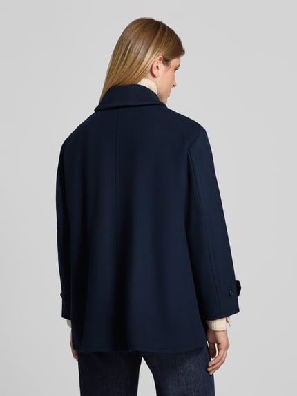 Polo Ralph Lauren Kurzmantel aus Wolle mit doppelreihiger Knopfleiste Marine 5