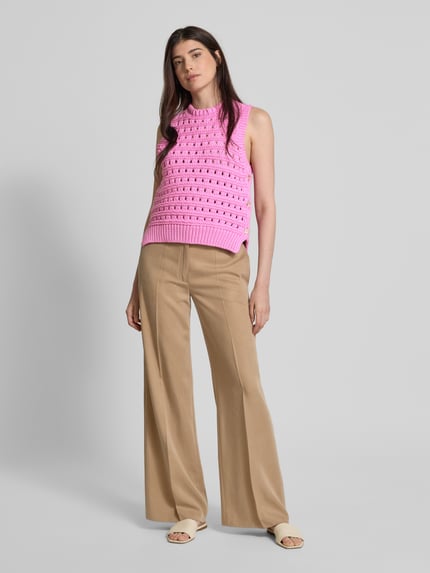 STELLA NOVA Pullunder mit Lochstickerei Pink 1