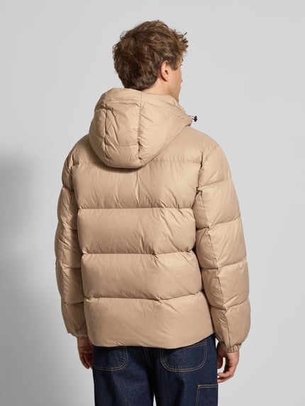 Tommy Jeans Regular fit donsjack met stitching Beige - 5
