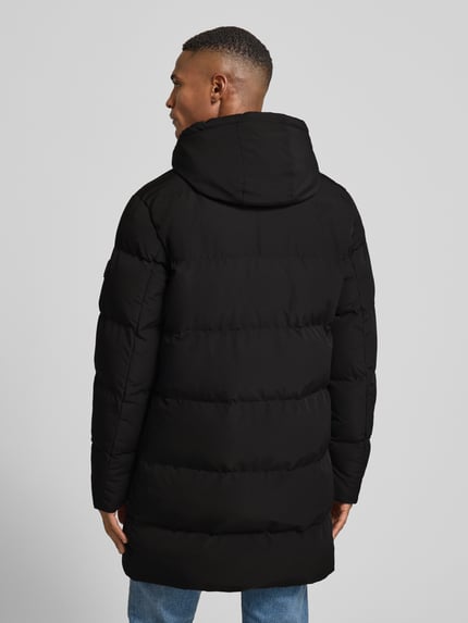 Cars Jeans Gewatteerd jack met capuchon, model 'KYLLER' Zwart - 5