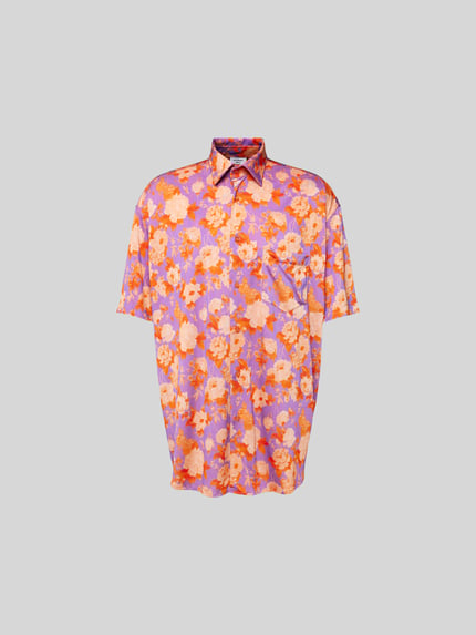 VETEMENTS Vrijetijdsoverhemd met borstzak Felroze - 2