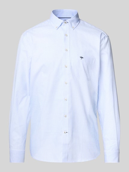 Fynch-Hatton Regular Fit Freizeithemd mit Button-Down-Kragen Modell 'All Season' Bleu 2