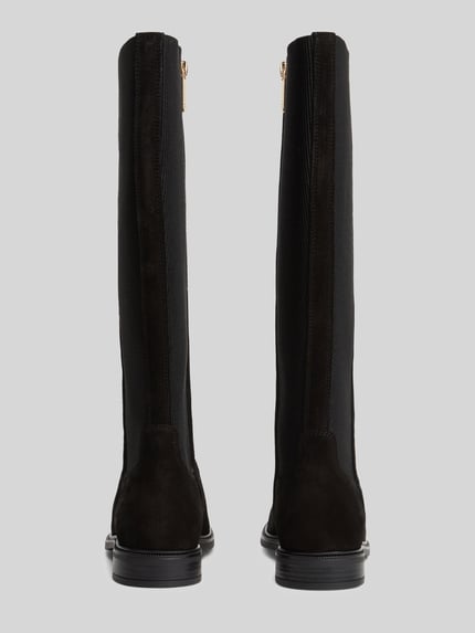 Tommy Hilfiger Stiefel aus echtem Leder mit Logo-Stitching Black 5