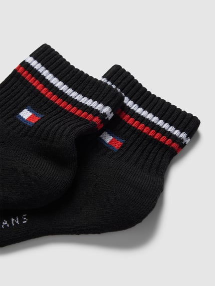 Tommy Hilfiger Sneaker-Socken mit Label-Print im 2er-Pack Black 2