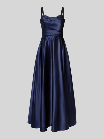 Laona Abendkleid mit Drapierungen Marine 1