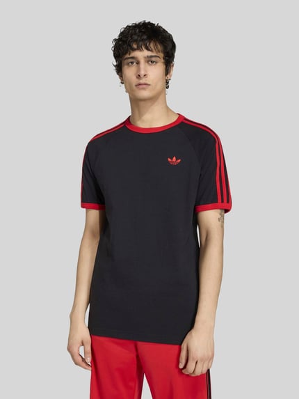 adidas Originals Regular Fit T-Shirt aus reiner Baumwolle Black 3