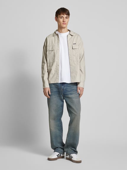 Santa Cruz Regular Fit Freizeithemd mit Label-Detail Beige 1