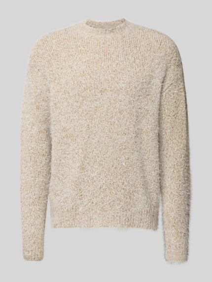 Regular Fit Strickpullover mit Alpaka-Anteil Modell 'NOAH' Shop The Look MANNEQUINE