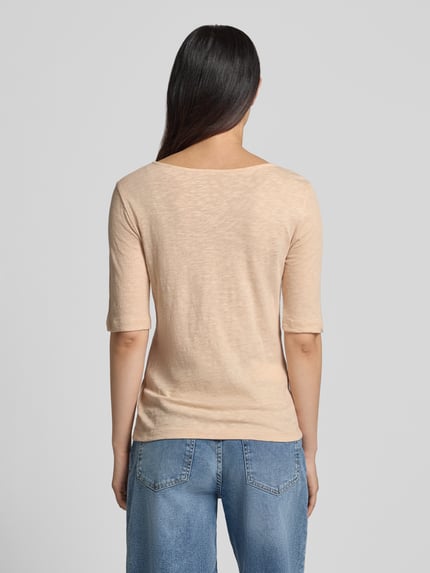 Christian Berg Woman T-Shirt mit U-Boot-Ausschnitt Mud 5