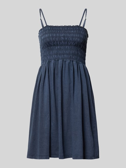 Produktfoto, ciemnoniebieskie sukienki casualowe o kroju slim fit z bawełny Slim Fit Freizeitkleid aus reiner Baumwolle Modell 'LUCY' od Only