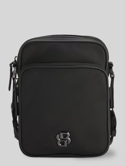 BOSS Umhängetasche aus Twill Modell 'B_ICON_NS CROSSB' Black 2