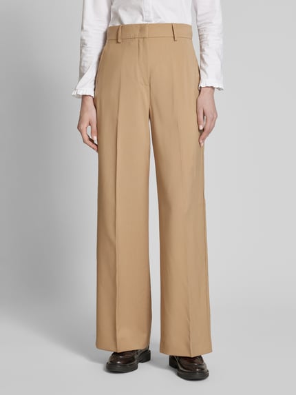 Weekend Max Mara Flared Leg Wollhose mit Bügelfalten Modell 'VISIVO' Camel 4