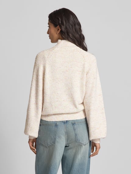 Moves Strickpullover mit Stehkragen Modell 'Casinna' Offwhite 5
