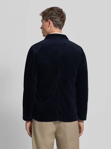 Lindbergh Regular Fit Sakko aus Cord mit Reverskragen Marine 5