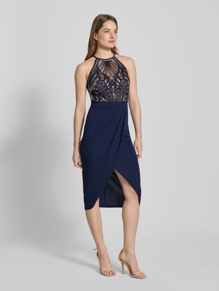 Lipsy Cocktailkleid mit Nahtreißverschluss Marine 1