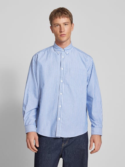 HUGO Blue Regular Fit Freizeithemd mit Button-Down-Kragen Modell 'Ebill' Bleu 4