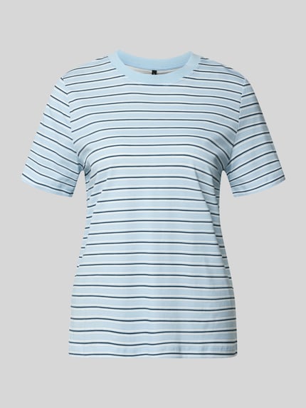 VERO MODA krój regular fit t-shirt z czystej bawełny model 'PAULINA' Jasnożółty 2