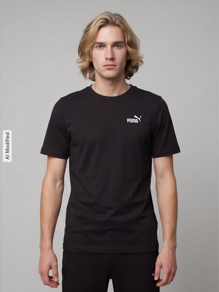 PUMA Performance Regular fit t-shirt van puur katoen Zwart - 4