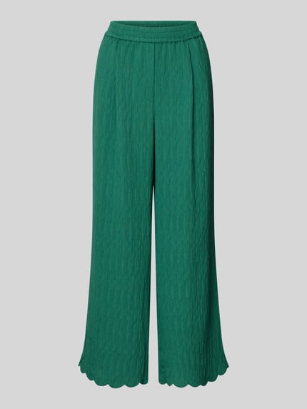 Produktfoto, Stoffhose aus viscosemix met structuurpatroon, wide leg fit, elastische band, golvende zoom, JAKE*S STUDIO WOMAN