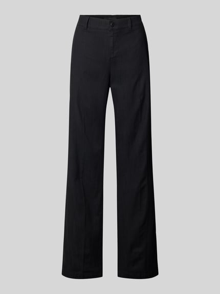 ANGELS Stoffen broek met persplooien, model 'Liz Jump' Zwart - 2