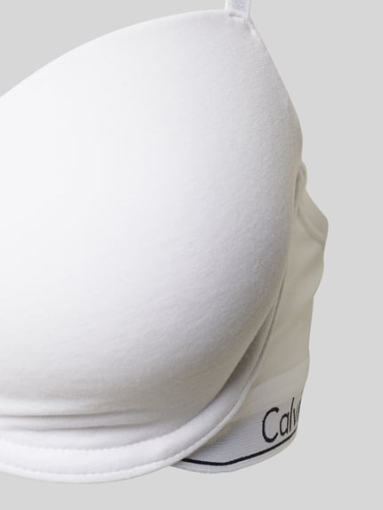 Calvin Klein Underwear Beha met spaghettibandjes met label, model 'Demi' Wit - 2