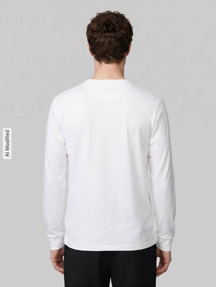 Polo Ralph Lauren Regular Fit Langarmshirt aus reiner Baumwolle Modell 'PIMA' Weiss 5