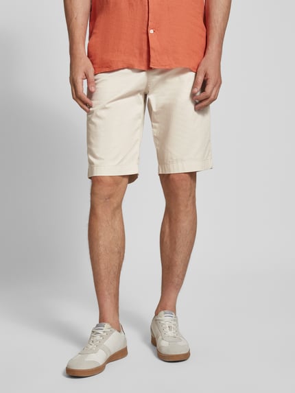 Tom Tailor Bermudy o kroju regular fit z mieszanki bawełny Beżowy 4