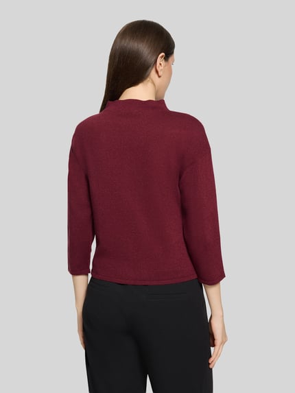 Betty Barclay Pullover mit Bindeknoten-Detail Bordeaux 5