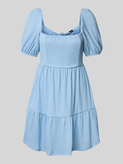 Gina Tricot Minikleid im Stufen-Look mit Karree-Ausschnitt Bleu 2
