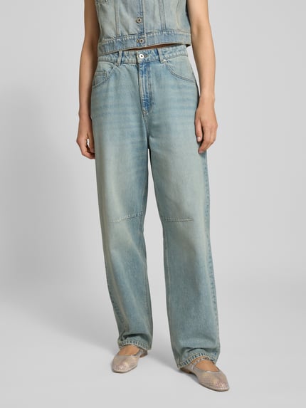 Jake*s Casual Jeansy o kroju baggy fit z 5 kieszeniami Jeansowy niebieski 4