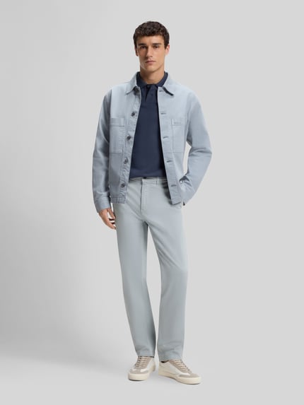 BOSS Orange Chinos o kroju regular fit z mieszanki bawełny Jasnoszary 1
