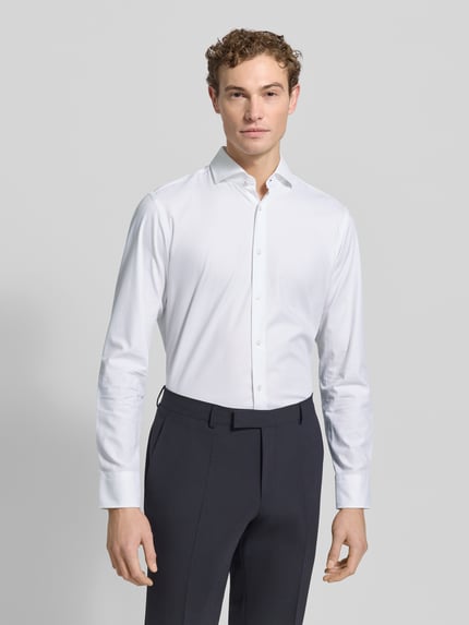 BOSS Regular Fit Business-Hemd mit Haifischkragen Weiss 4