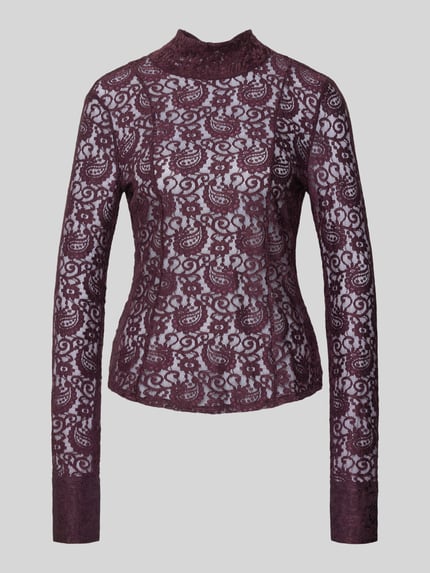 Blusenshirt mit Stehkragen Modell 'GRACE' Shop The Look MANNEQUINE