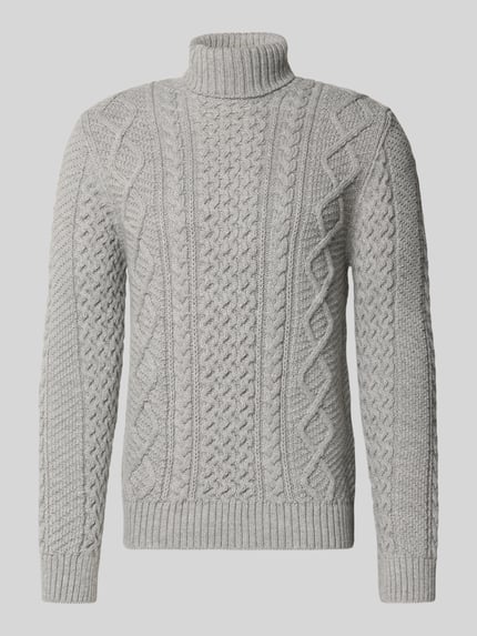 Superdry Rollkragenpullover mit Woll-Anteil Modell 'Jacob' Hellgrau 2