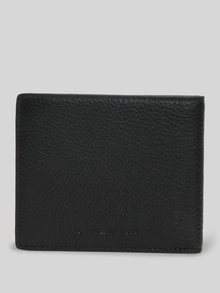 Tommy Hilfiger Portemonnaie aus echtem Leder BLACK 3