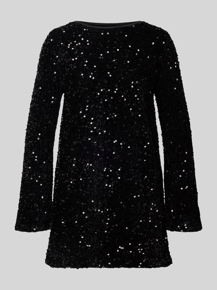 ONLY Körpernahes Cocktailkleid mit Pailettenbesatz Modell 'ANIKA' Black 2