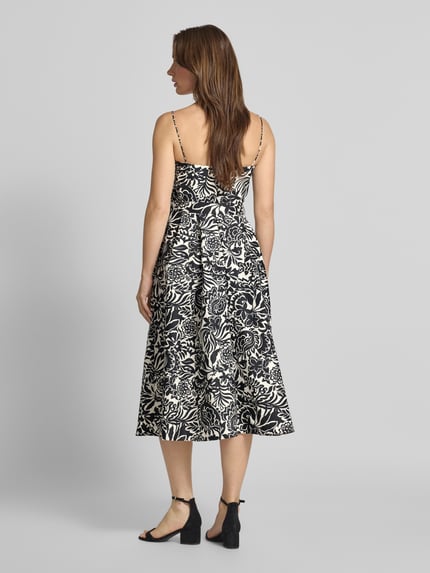 Lauren Ralph Lauren Knielanges Cocktailkleid mit Gürtel Black 5