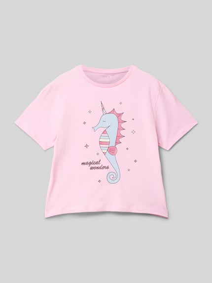 NAME IT T-Shirt mit Motiv-Print Rosa 1