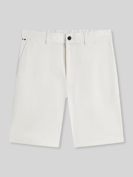 Tommy Hilfiger Regular Fit Chinoshorts mit Label Stitching Offwhite 2