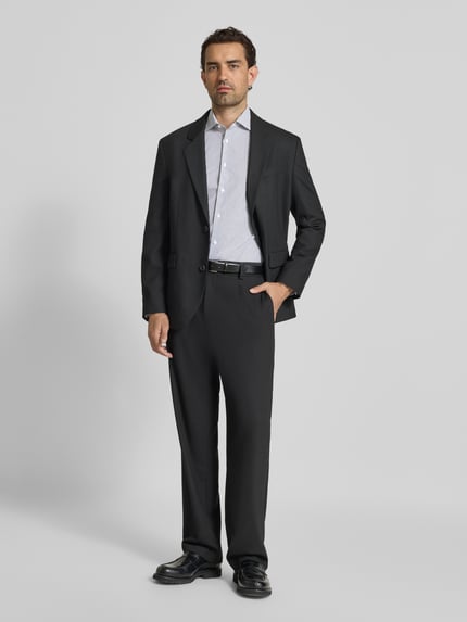 Tommy Hilfiger Tailored Fit Businesshemd aus Baumwoll-Mix Marine 1