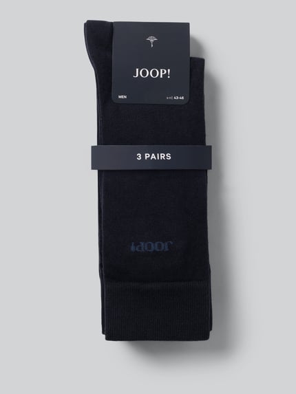 JOOP! COLLECTION Socken aus Baumwoll-Mix im 3er-Pack Marine 3