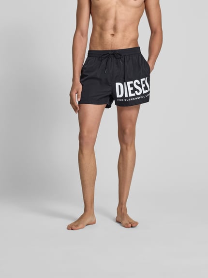 Diesel Zwembroek met elastische band Zwart - 4