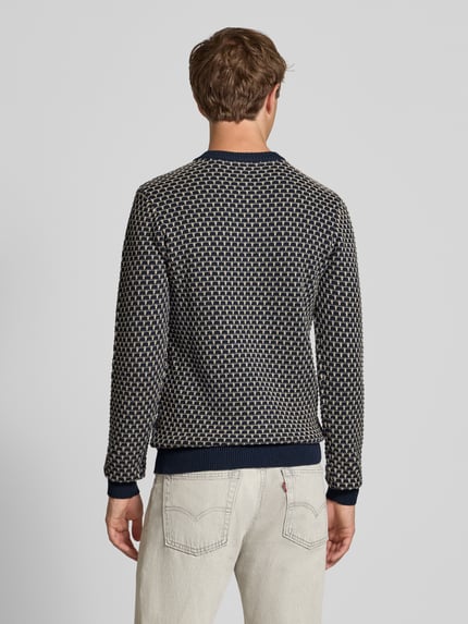 Blend Strickpullover mit Rundhalsausschnitt Modell 'DONG' Dunkelblau 5