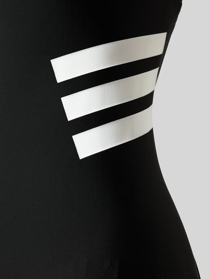adidas Sportswear Kostium kąpielowy z nadrukami z logo Czarny 2