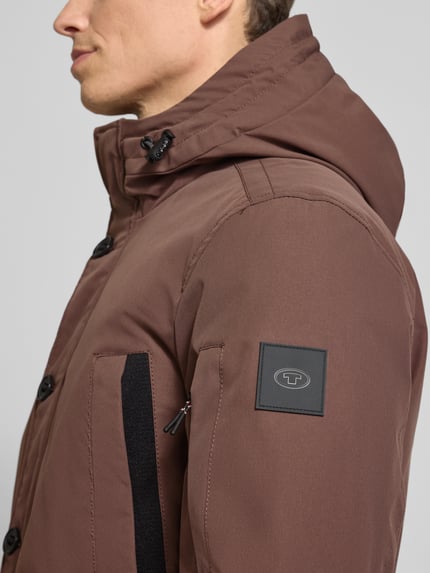 Tom Tailor Regular fit parka met capuchon Middenbruin - 3