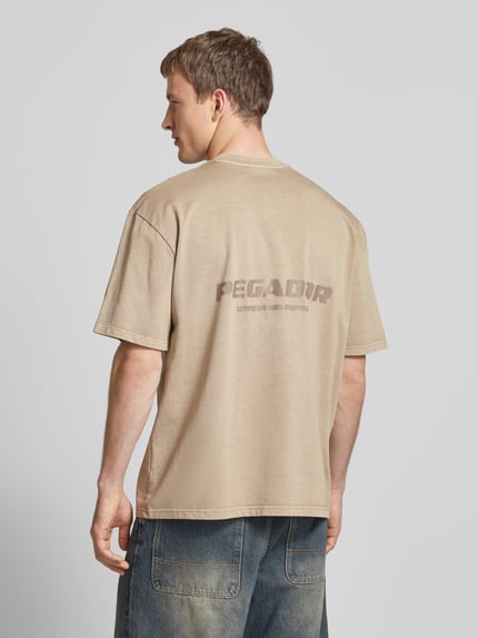 PEGADOR T-Shirt mit Label-Print Beige 5