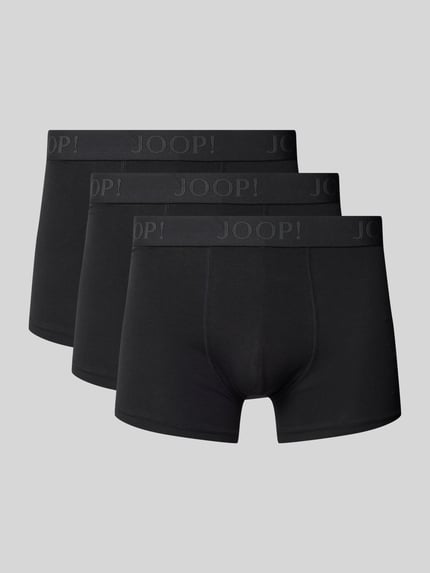 JOOP! COLLECTION Boxershort met elastische band met label in een set van 3 stuks BLACK - 1